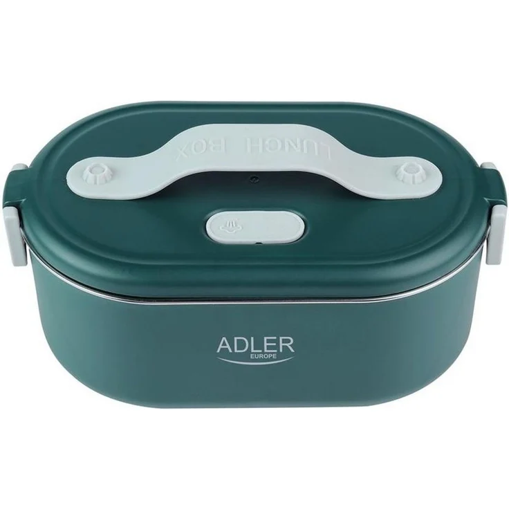 Adler Elektrische Lunchbox AD 4505, Elektrische Brotdose, Speisewärmer, Warmhaltebehälter, Edelstahl, grün – Bild 1