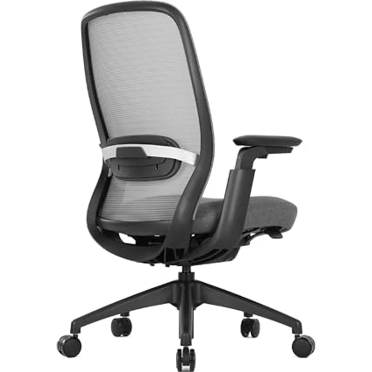 COLAMY Atlas Ergonomischer Bürostuhl Mesh, Schreibtischstuhl mit 4D-Armlehnen, Schiebesitz, Lendenstütze, Hoher Rückenlehne für Homeoffice,Dunkelgrau – Bild 1