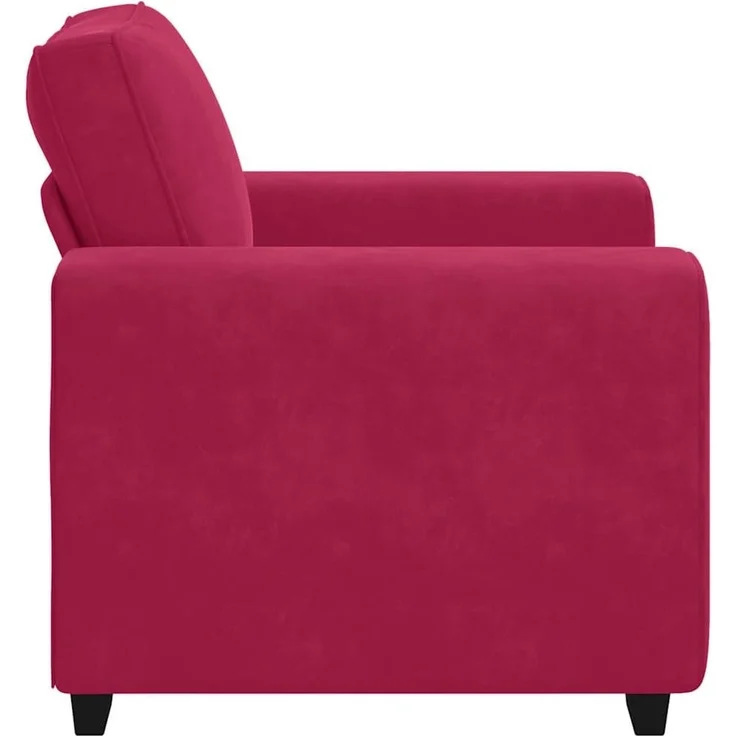 vidaXL Sessel Weinrot 100x77x82 cm Samt 4105251 – Bild 5