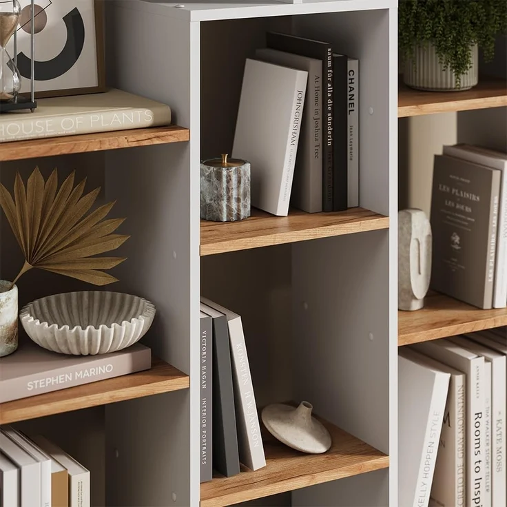 Raumteiler Weiß/Goldkraft Eiche 107.2 x 143 cm Vicco – Bild 4