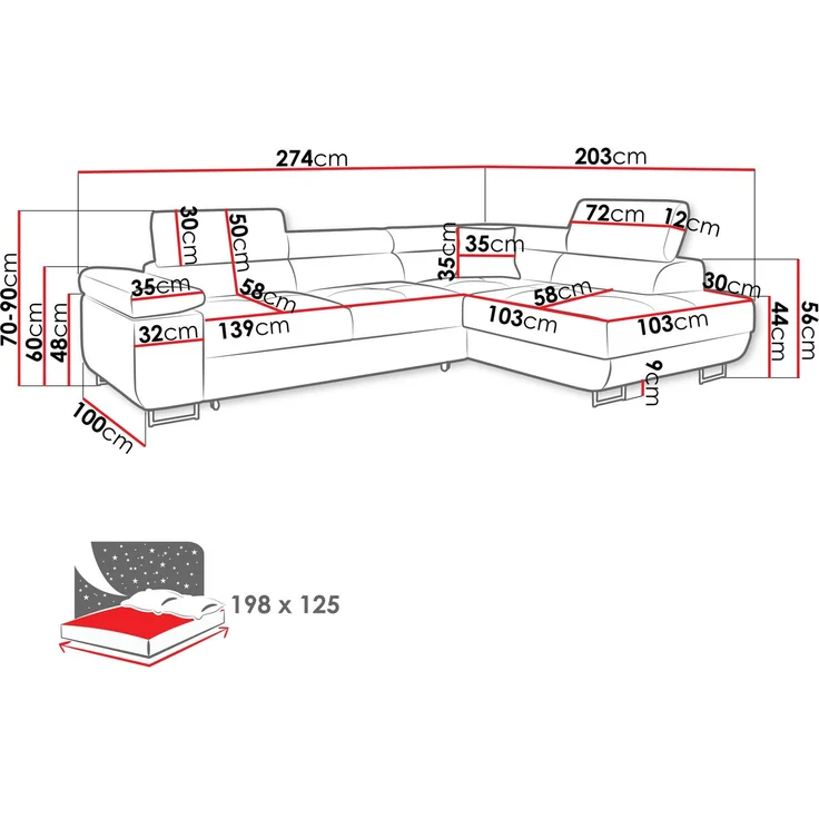 Ecksofa Torezio (Lumo 30, Seite: Links) – Bild 6