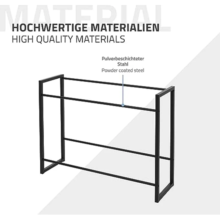 ML-DESIGN Standregal Getränkekistenregal Kistenhalter Kistenregal Getränkeregal für Kisten, 1-tlg, Kastenständer für 6 Kisten stabiles Standregal freistehend Stahl – Bild 8