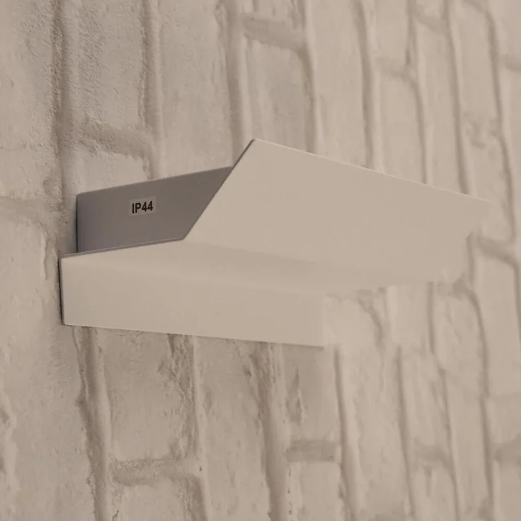 LED Wandleuchte, verzinkt, IP44, weiß, Länge 21 cm – Bild 8