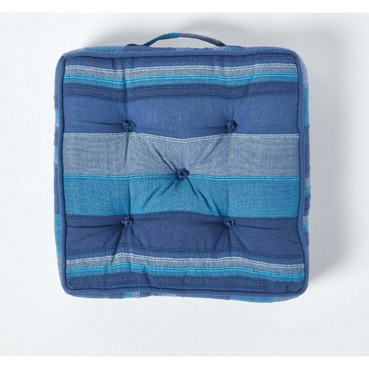 Homescapes Bodenkissen Sitzkissen Stuhlkissen Morocco blau – Bild 2