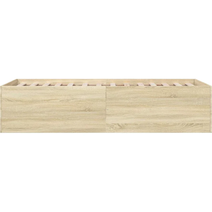 vidaXL Bodenbettgestell Sonoma-Eiche 80 x 200 cm Holzwerkstoff 3429534 – Bild 5
