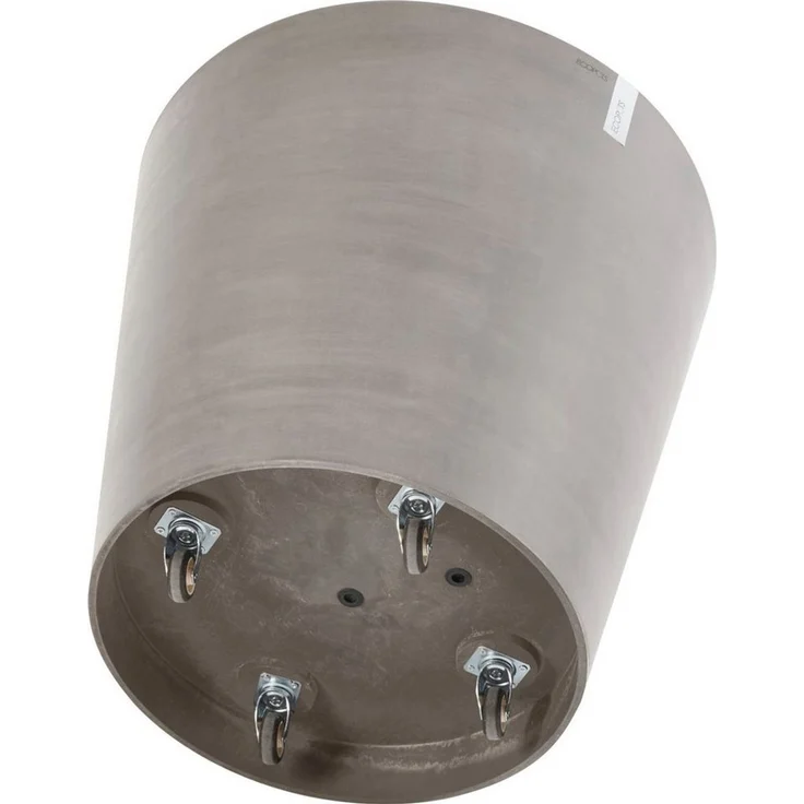 ECOPOTS Blumentopf AMSTERDAM WHEELS Taupe, BxTxH: 60 x 60 x 56 cm – Bild 2