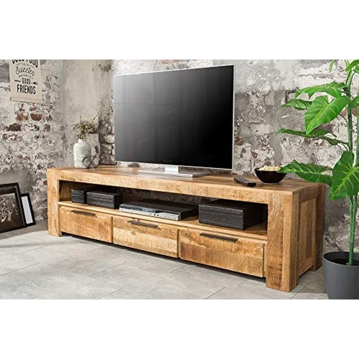 riess-ambiente Lowboard IRON CRAFT 170cm natur, Massivholz · TV-Board · 3 Schubladen · Mangoholz · Wohnzimmer – Bild 2