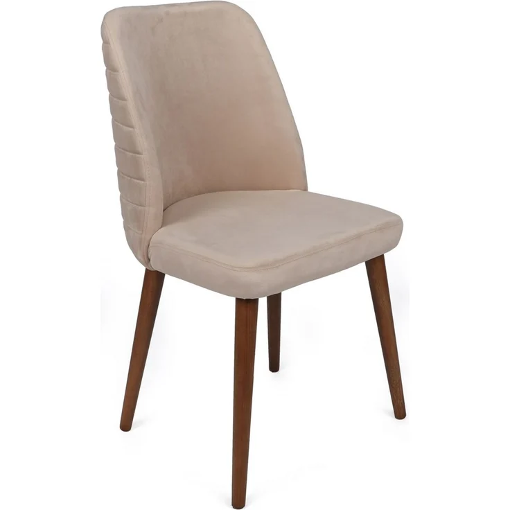 Skye Decor 'Tutku-346 V4' Stuhlset (4-teilig), Creme / Walnuss, 50 x 90 x 49 cm – Bild 2