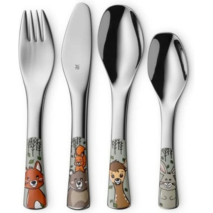 WMF Kindergeschirr-Set Waldfreunde (6-tlg), 1 Personen, Cromargan® Edelstahl Rostfrei 18/10, Porzellan, ab 3 Jahren, hygienisch, säurefest – Bild 5
