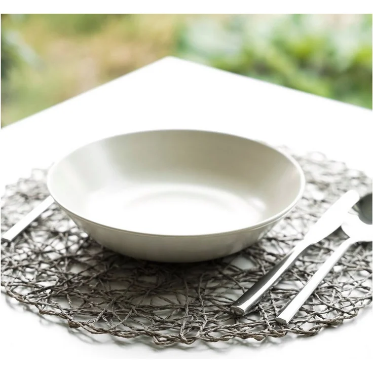 COFI 1453 Platzteller Platzset ø37 cm – Telleruntersetzer modern geflochten, 4-tlg, ø37 cm – Bild 2