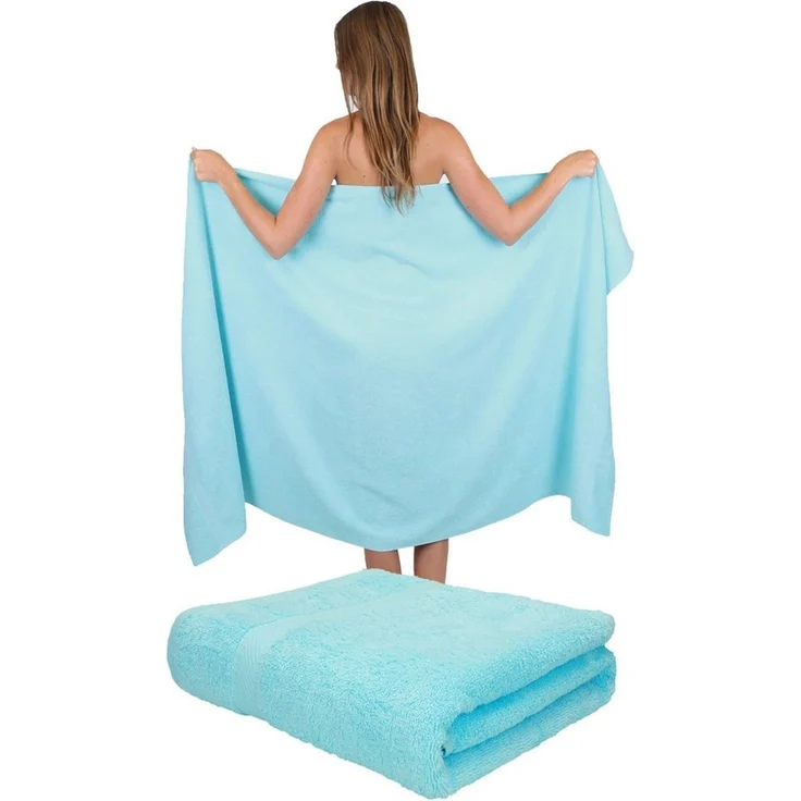 Betz Badetuch 2 Stück Badetücher PALERMO Größe 100 x 200 cm, 100% Baumwolle (Set), Badetuch – Bild 1