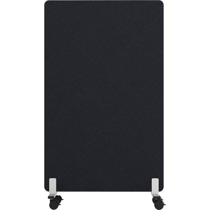 Rheinland Möbel FocusWall STWR0816 – Akustik-Stellwand 800×1600 mm in Stofffarbe Sombrero inkl. Rollen – Mobile Schreibtisch-Trennwand für Büro & Homeoffice – Schallschutz – Made in Germany