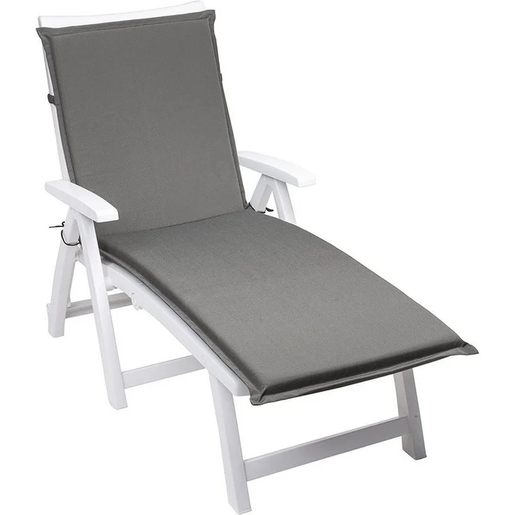 Sleepling Liegenauflage waschbar, Polyester grau, 193 x 58 x 6 cm – Bild 2