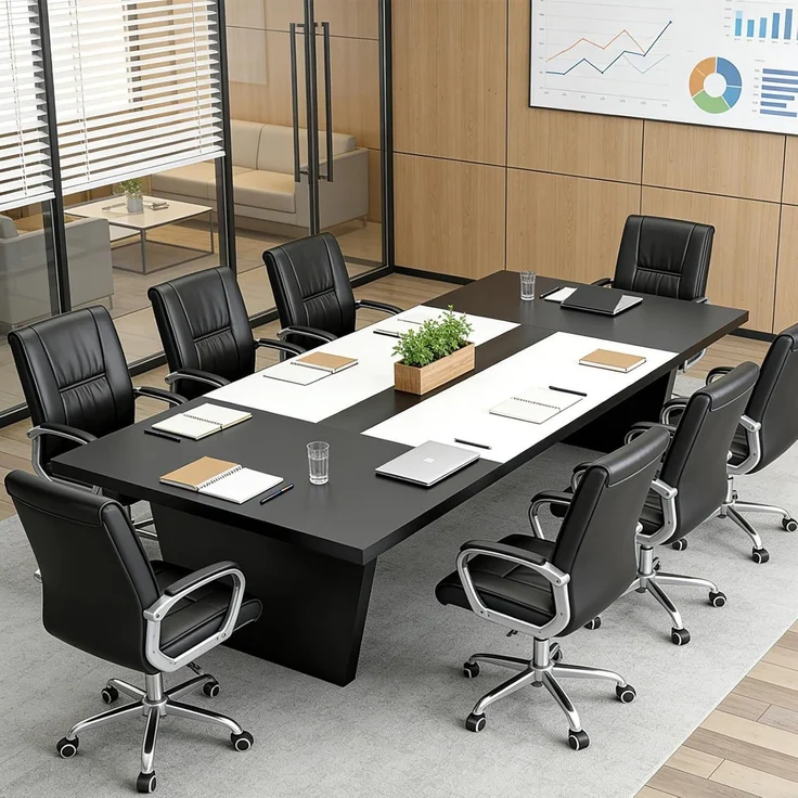 Konferenztisch Besprechungstisch Schreibtisch Büro 240*100*74cm L1 – Bild 6