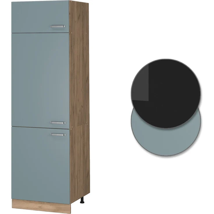 Kühlumbauschrank R-Line Blau-Grau 60 cm Vicco – Bild 6