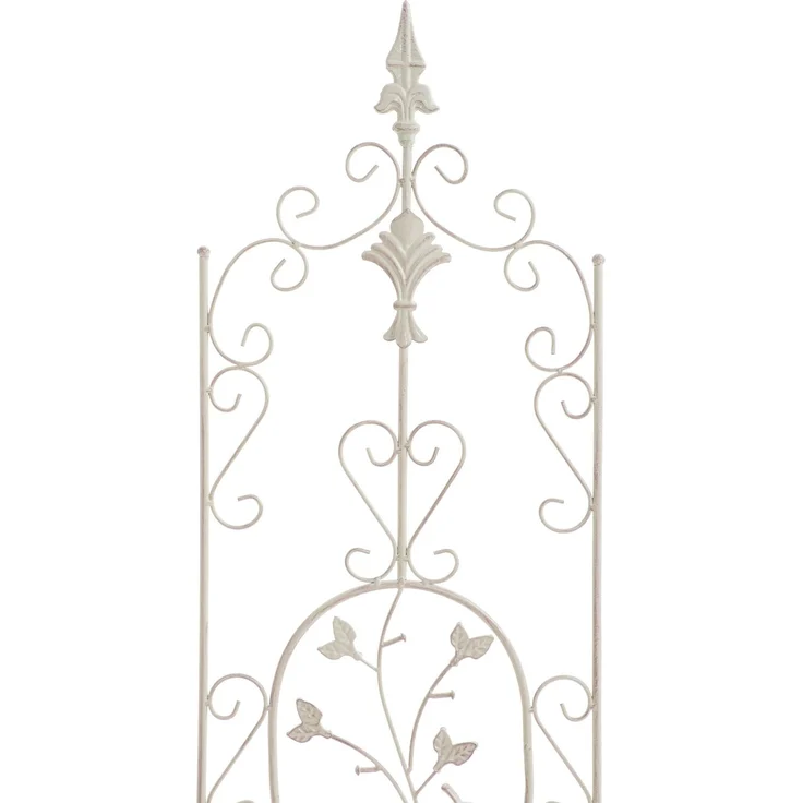 Rankgitter FALK 2er Set - 35x1x122cm, Metall, Antik-Creme | Rankhilfe Kletterpflanzen Gartendekoration – Bild 3