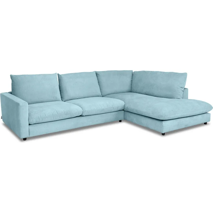 Polsterecke SANSIBAR WANGEROOGE BBH 321x228x87 cm silber Ecksofa Wohnlandschaft Eckcouch
