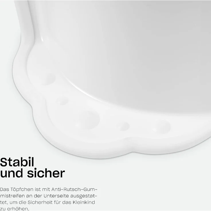 Hylat Baby Tritthocker Kinder - Stabil & rutschfest, Gummiert, Leicht - Für Kinder ab 3 Jahren, bis 40 kg - Weiß mit Yeti-Motiv – Bild 6