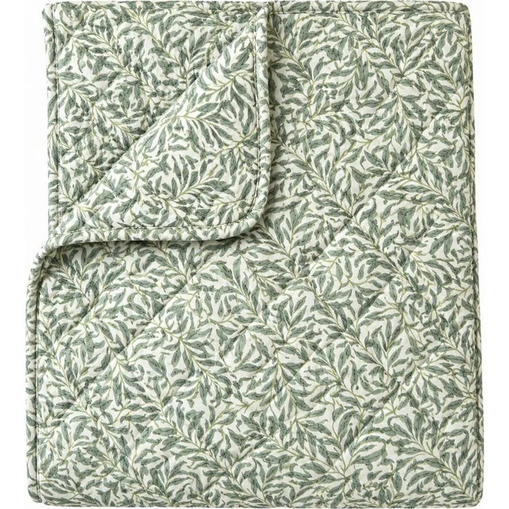 Wohndecke olivia-salbei, AU Maison, Quilt-Optik aus Baumwolle 140 × 180 cm – Bild 1