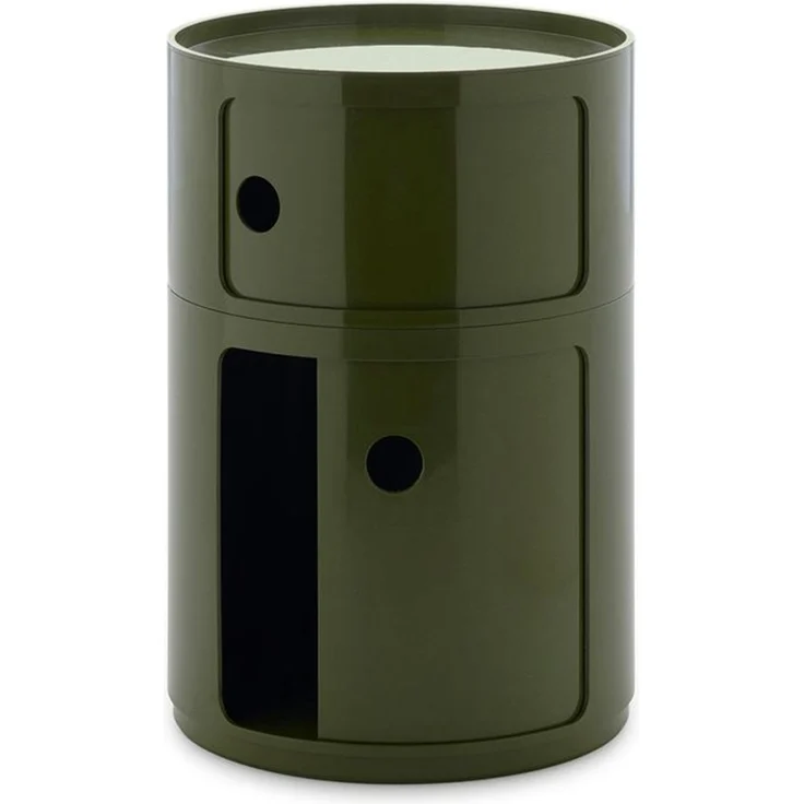 Kartell Componibili Big, Container 2-fächer, Durchmesser 42 cm, Grün – Bild 2
