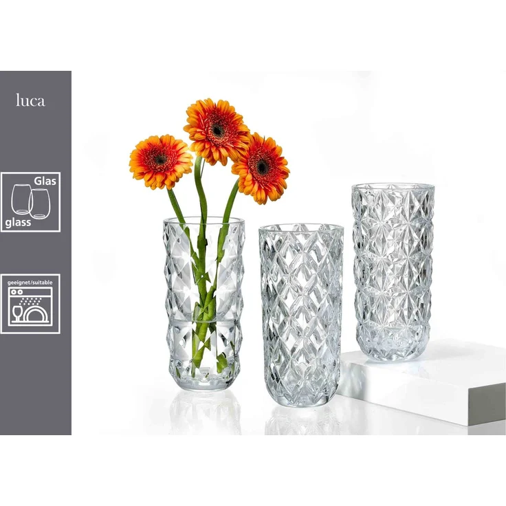 Ritzenhoff & Breker Luca Vase 19,5 cm raute 4er Set – Bild 2