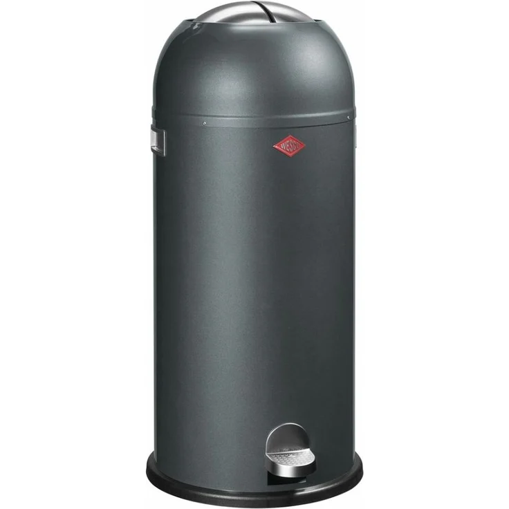 WESCO Tretabfalleimer 180731-73 KICKMASTER MAXI in Schwarz matt mit 40 Liter Volumen / Abfallsammler / Mülleimer – Bild 8