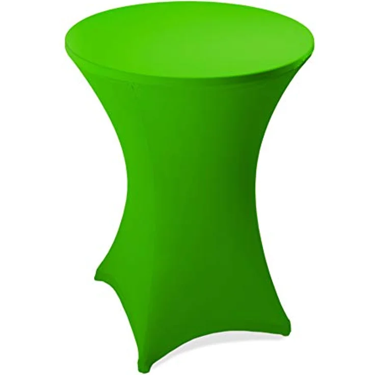 Stehtischhusse Stretch Stehtisch Ø 60 cm Tisch Husse Bistrotisch Apfelgrün – Bild 2