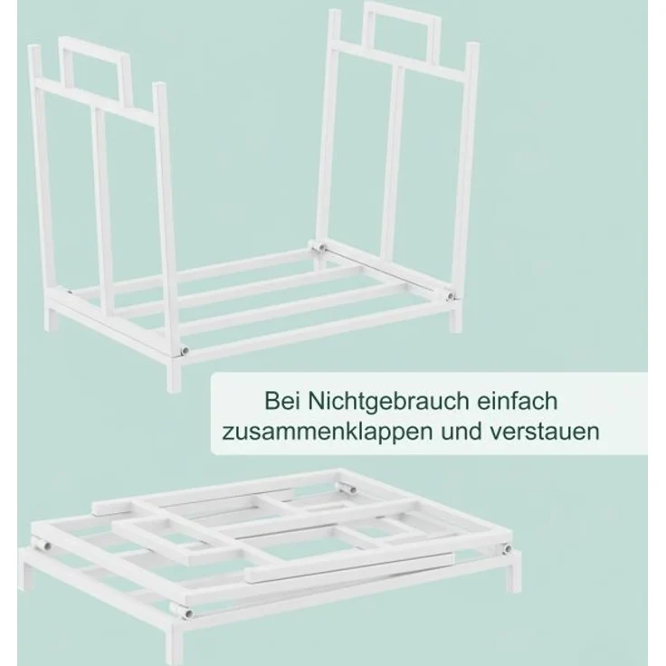 Faltbares Kaminholzregal aus Metall 10051705_49 – Bild 5