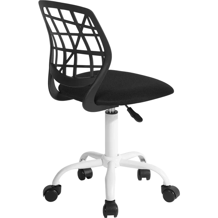 FurnitureR Bunter Schreibtischstuhl, moderner höhenverstellbarer Computerstuhl ohne Armlehnen, ergonomischer Drehstuhl für Kinderzimmer und Home Office – Bild 1