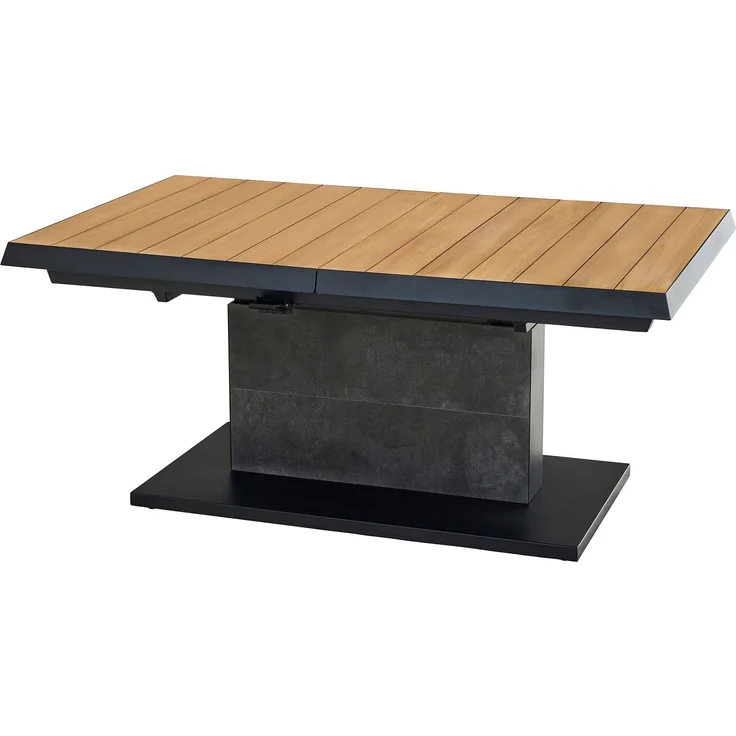 Lift-Tisch MONDO Latea, Aluminium, Anthrazit, Holzfarben, 140 x 53 x 90 cm – Bild 2
