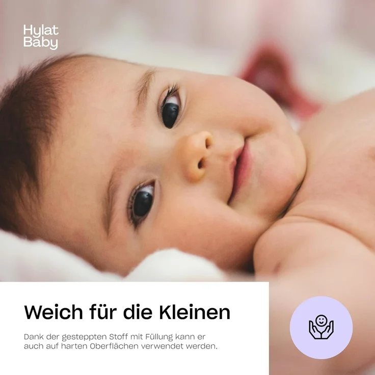Hylat Baby Wickelauflage Tragbare Wickelunterlage - faltbar, wasserabweisend - Violett – Bild 3