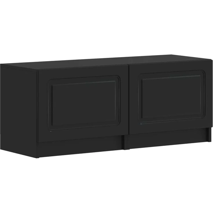 vidaXL 5-teiliges LED TV Schrank Schwarz Holzwerkstoff 3417000 – Bild 2