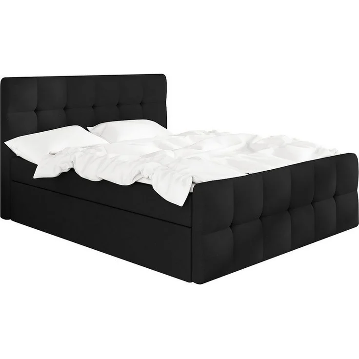 A&J MöbelLand Boxspringbett BERG mit 2 Bettkästen und Topper. – Bild 5