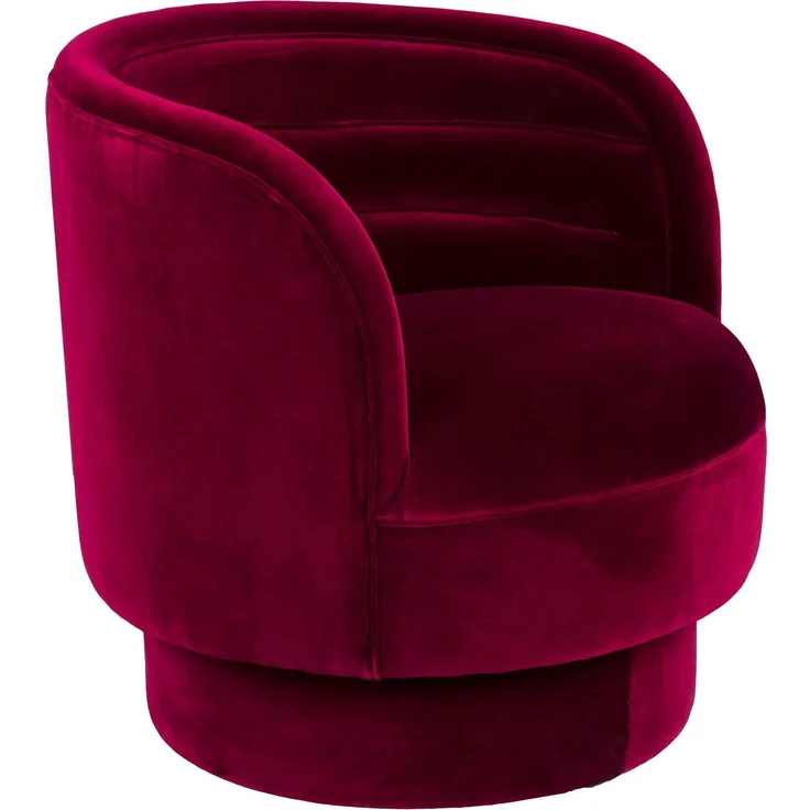 DutchBone Loungesessel Dorothy in Rot mit drehbarem Sitz 79x77x78 cm – Bild 1