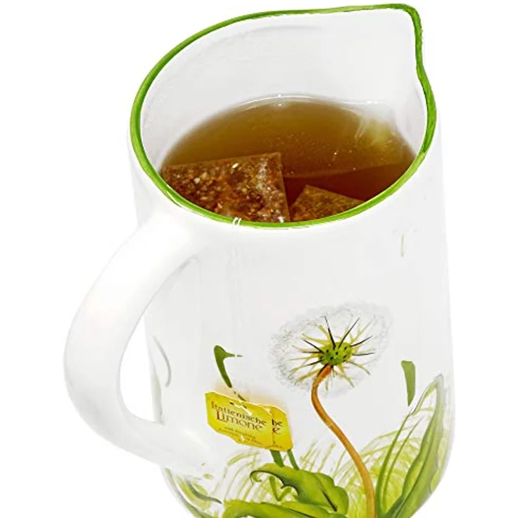 Lashuma Wasserkrug Pusteblume, (1-tlg, 19 cm (1,5 l), italienischer Krug Keramik handgemacht – Bild 6