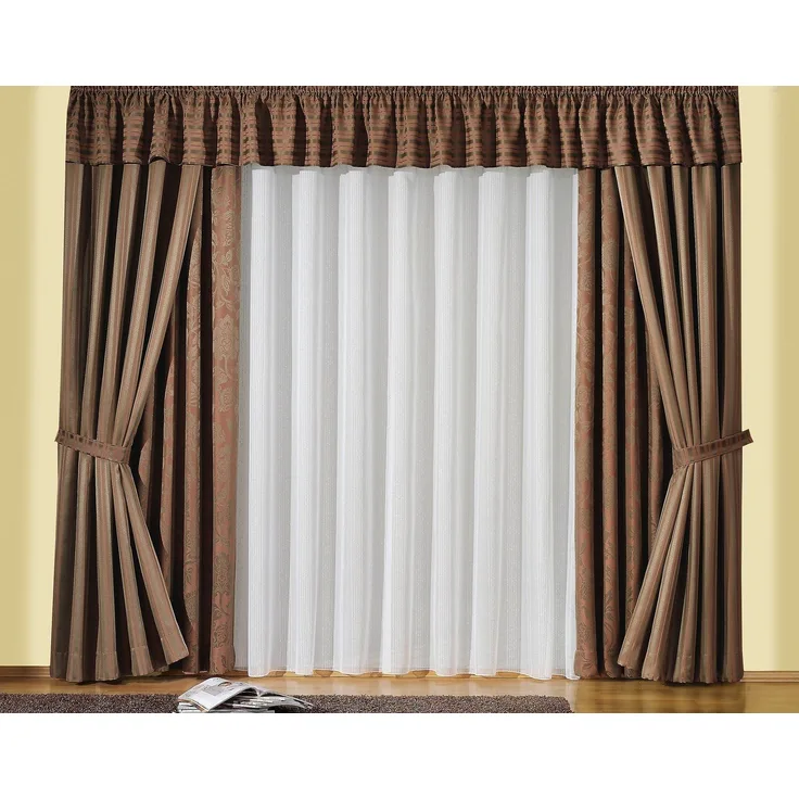 Wirth Gardine Lena (1 St), Faltenband, halbtransparent, Store