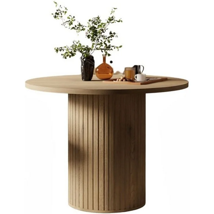 Compleo Esstisch rund, ausziehbar 100-188 cm, Küchentisch Beige oder Eiche cremona, MADE IN EU, Esszimmer modern ZANTO – Bild 4