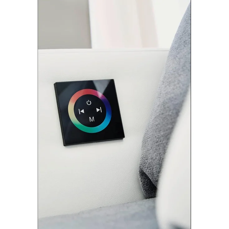 Multimedia-Ecksofa Couch mit RGB-LED Bluetooth Soundsystem USB in Grau / Weiß – Bild 7