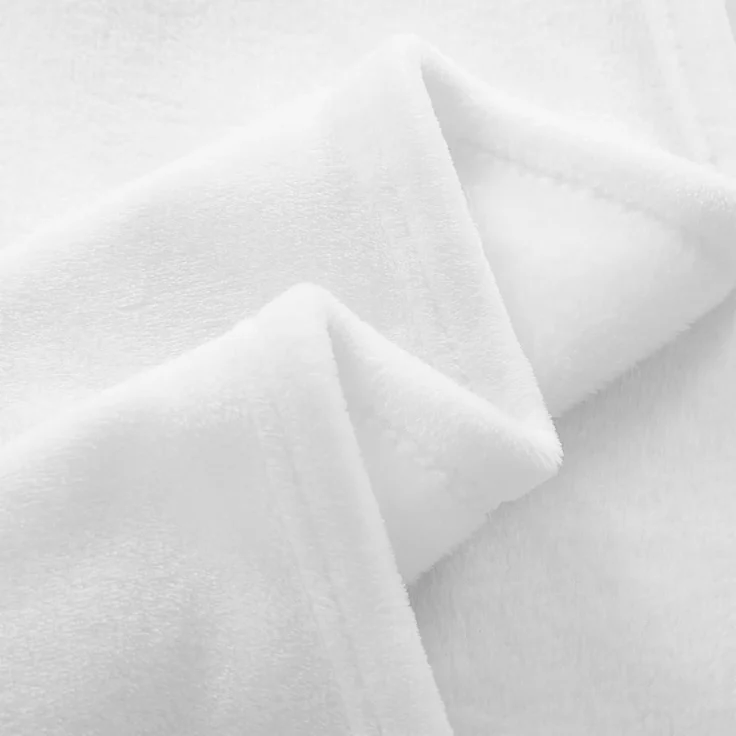 Kuscheldecke Fleecedecke Wohndecke Couchdecke XL 150 x 200 cm Weiß – Bild 6