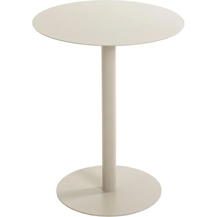 Beistelltisch >55141< in grau (Kaschmirgrau), Stahlrohr, Metall - 50x40cm (HxD)