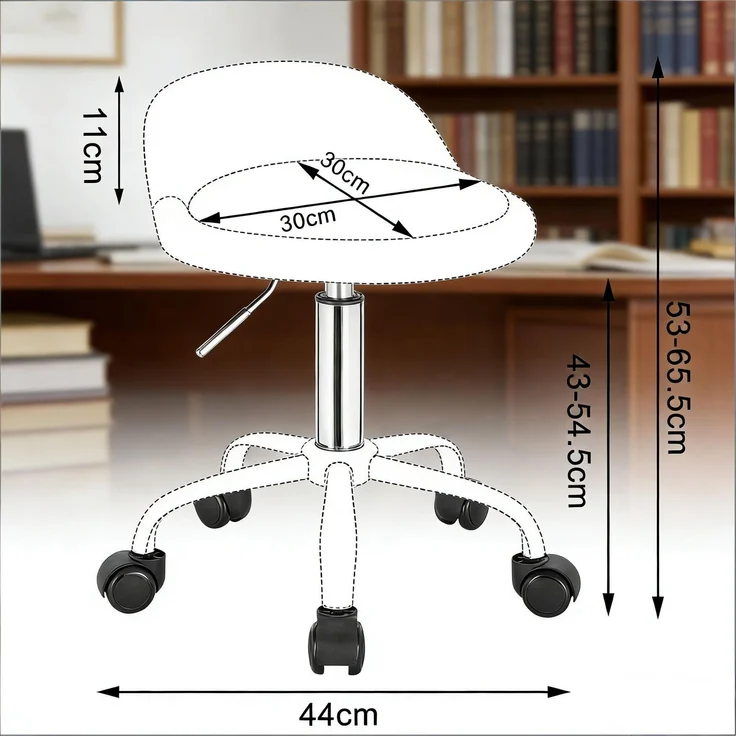 Drehstühle,Praktische Bürostühle,Friseurstühle,Stühle,Make-up Stühle(nur mit Bürostühlen)--Rosa--30x30x65.5cm--YOUDENOVA – Bild 6