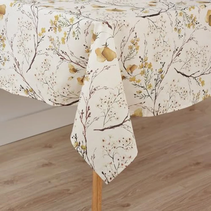 Belum Tischdecke mit Fleckenabweisend, Größe 250 x 140 cm, extraweich, Mehrfarbig, 100, Stoff 100% Bio-Baumwolle, Modell 0120-375 – Bild 2