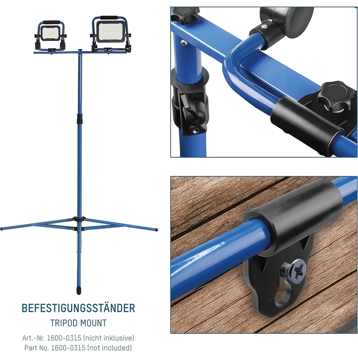 ANSMANN AG LED Baustrahler LED 50W Strahler für den professionellen Einsatz, 4.500lm Leuchtkraft, SMD-LED – Bild 8