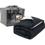 Woltu Gewichtsdecke, Bezug: Flanell Sherpa, Therapiedecke, Schwere Decke aus Flanell Sherpa