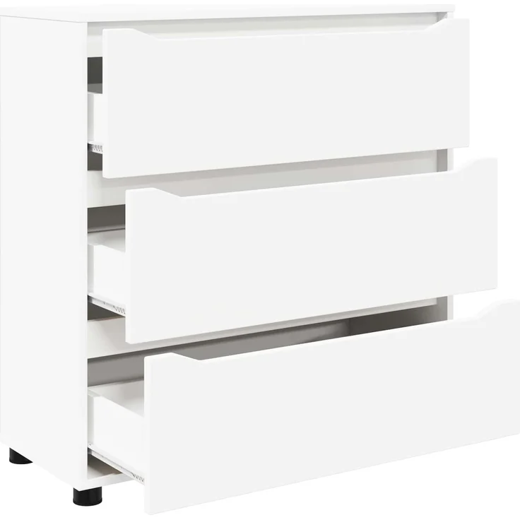 vidaXL Aufbewahrungsschrank 80 x 31 x 81 cm Holzwerkstoff Weiß 888847 – Bild 7