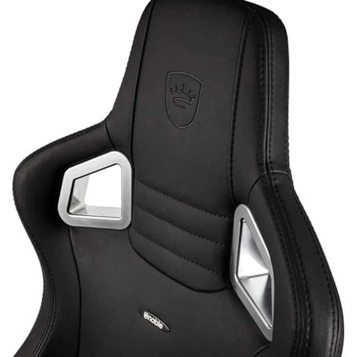 noblechairs Epic Gaming Stuhl - Bürostuhl - Schreibtischstuhl - Hybrid-Kunstleder - Inklusive Kissen - Black Edition – Bild 6