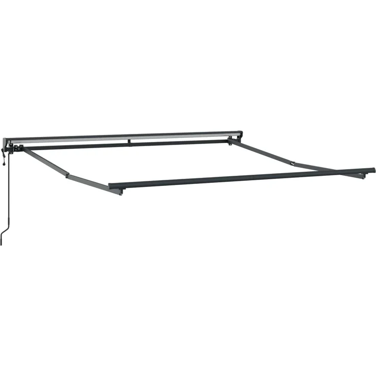 vidaXL Einziehbare Markise Taupe 4x3 m Polyester und Aluminium 3426104 – Bild 3
