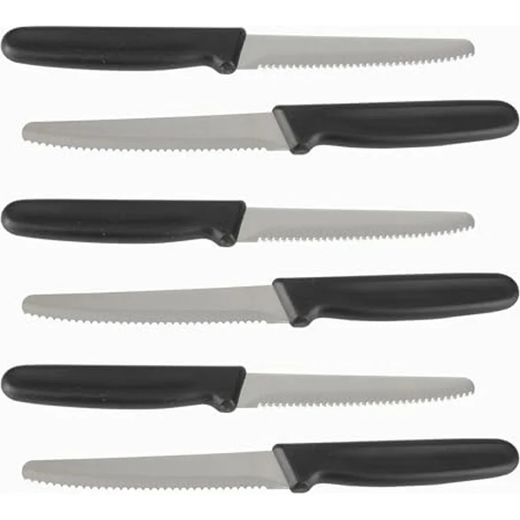 KVOTA Universalküchenmesser Universalmesser-Set 12-tlg.–Edelstahl, schwarz, 21 cm–Brotzeit & Küche, leicht – Bild 1