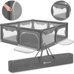 lionelo Laufgitter WILLOW XL und WILLOW (Set), sehr große Spielfläche, 2 abschließbare Seiteneingänge