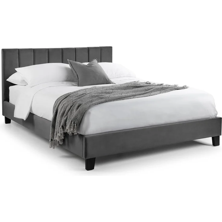 Julian Bowen Rosa Samtbett im Karton 150 cm - Grau – Bild 5